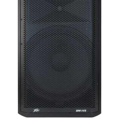 2 Peavey Dark Matter DM 115 15", 1320 Watts Powered Speaker Bundle With Two Speaker Stand & Cables image 2