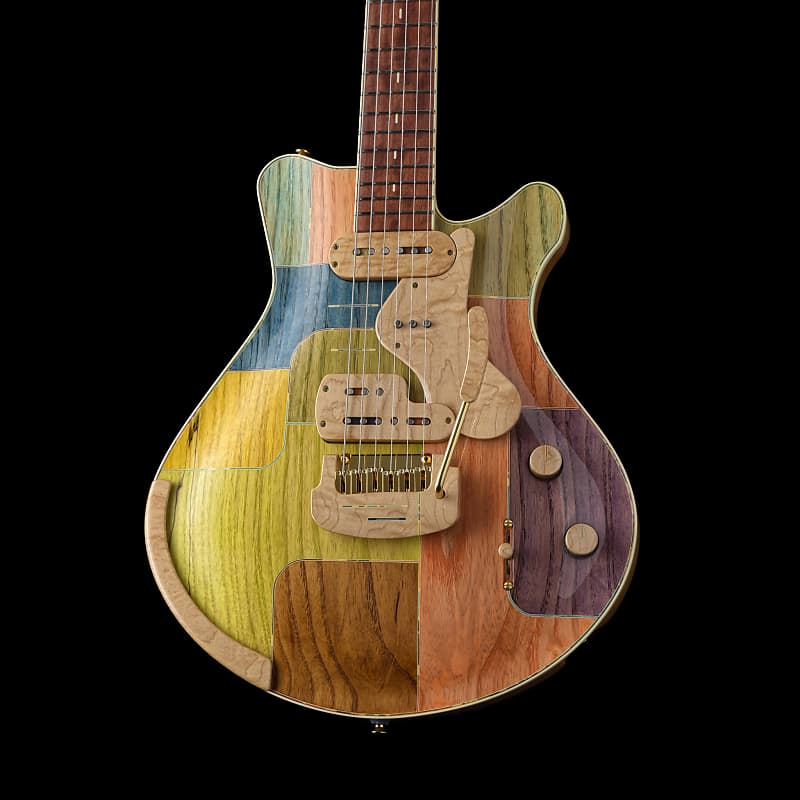 Jersey Girl Homemade Guitars “Coota-Coneysides” 2022 Multi Colored Inlaid  Top, NEW (Authorized Deale