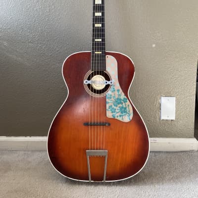 1960s Silvertone Acoustic Guitar USA (Airline Kay Harmony Truetone Danelectro Stella Epiphone) image 5