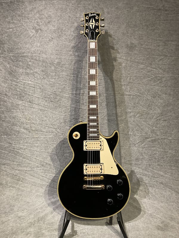 Burny RLC 60 Les Paul Custom Mid 80's - Ebony | Reverb Canada
