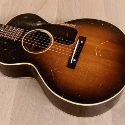 1950 Gibson LG-2 3/4 Vintage Short Scale Acoustic Guitar Sunburst w/ Case image 11