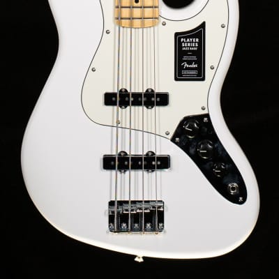 Fender Player Jazz Bass Polar White Bass Guitar-MX22024712