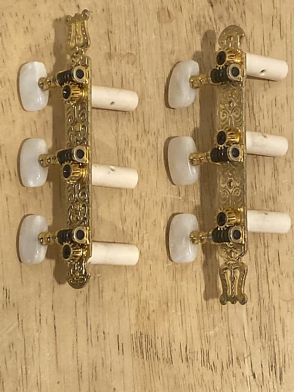 Classical Guitar tuning pegs Gold Reverb