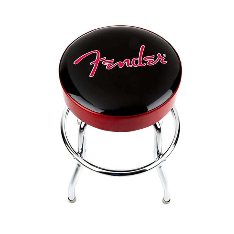 Fender Barstool 24" - Black with Red Fender Logo image 1