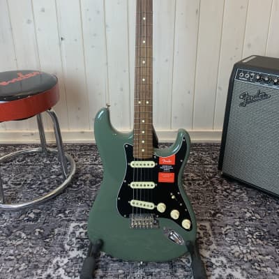 Fender American Pro Stratocaster RW ATO 2019 Antique Olive image 1