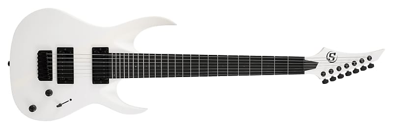 S by Solar AB4.7W – 7 String White Matte Electric Guitar