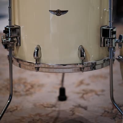 Tama 10/12/14/20/5.5x14" Star Maple Drum Set - Antique White Gloss Lacquer image 5