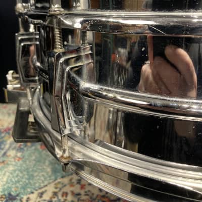 Ludwig 14"x5" 410 Super Sensitive Snare Drum. Early 1960s Pre-Serial Number - Chrome Over Aluminum. image 15