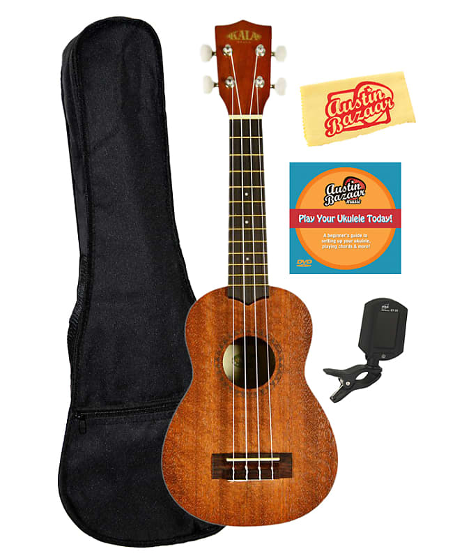 Kala KA-15S Satin Mahogany Soprano Ukulele w/ Gig Bag