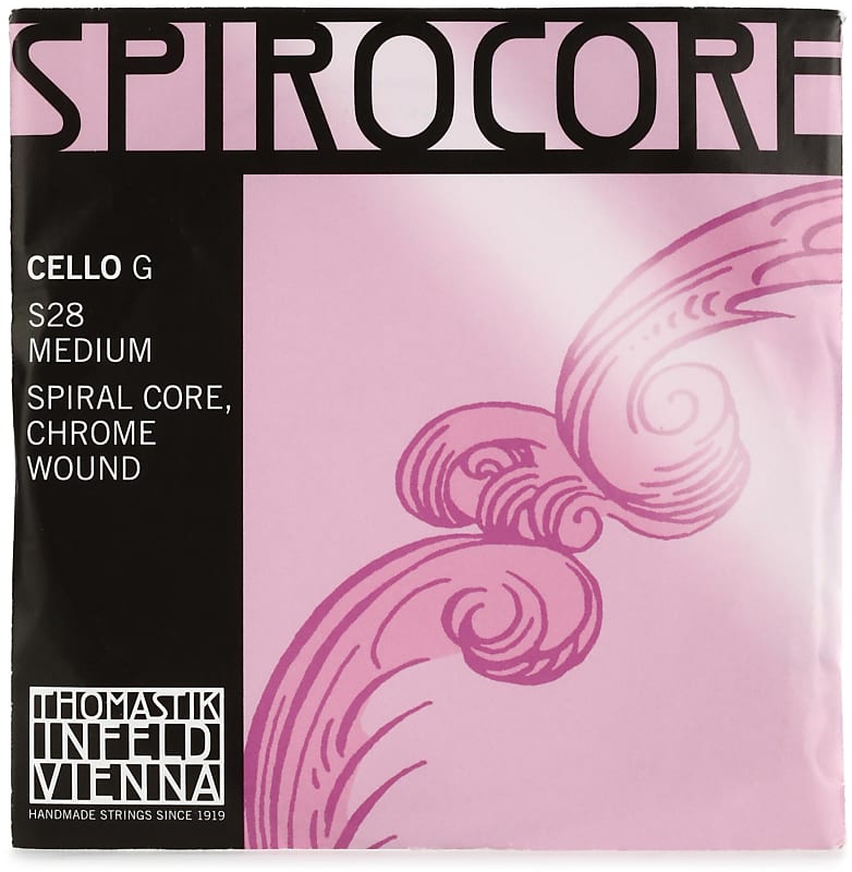 Thomastik-Infeld S28 Spirocore Cello G String - 4/4 Size Chrome Wound image 1