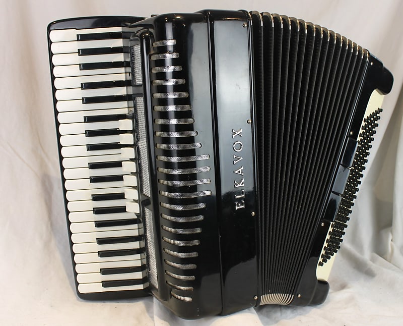 6732 - Black Elkavox Piano Accordion LMM 41 120 image 1