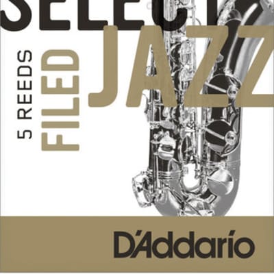 D'Addario Select Jazz Tenor Saxophone Filed Reeds - 3 Medium 5 Box image 3