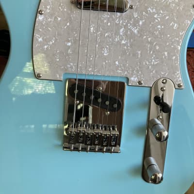 Fender style Telecaster Partscaster Vintage Style Sonic Blue image 6