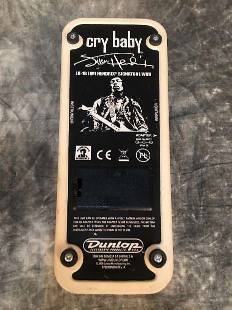 Dunlop JH-1B Jimi Hendrix Cry Baby Wah Black/Chrome - | Reverb