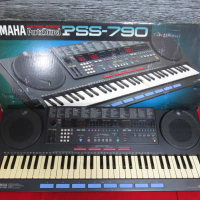 The top of PortaSound! Yamaha PSS-790 Vector & AWM synthesizer TESTED w/ Box