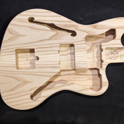 JM Guitar body, US Made, Half Hollow, Ash, #5-1251 image 1