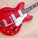 1966 Epiphone Casino E230TD Vintage Hollowbody Electric Guitar Cherry w/ Case