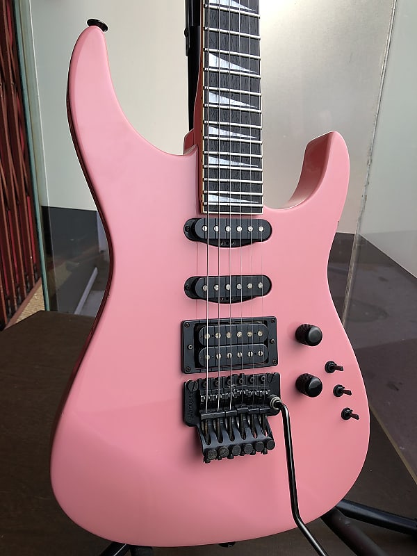 1987 MIJ Fernandes STJ-75, Bubble Gum Pink, Gig Bag, Charvel