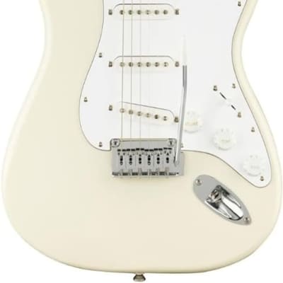 Squier Affinity Series Stratocaster Electric Guitar - Olympic White with Maple Fingerboard image 1