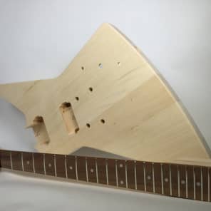 Do It Yourself DIY Electric Guitar Kit - Explorer Style Build Your Own image 1