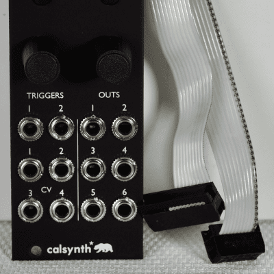 Calsynth Temps Utile Micro - 8hp Micro Temps Utile with Matte Black Aluminum Panel image 1