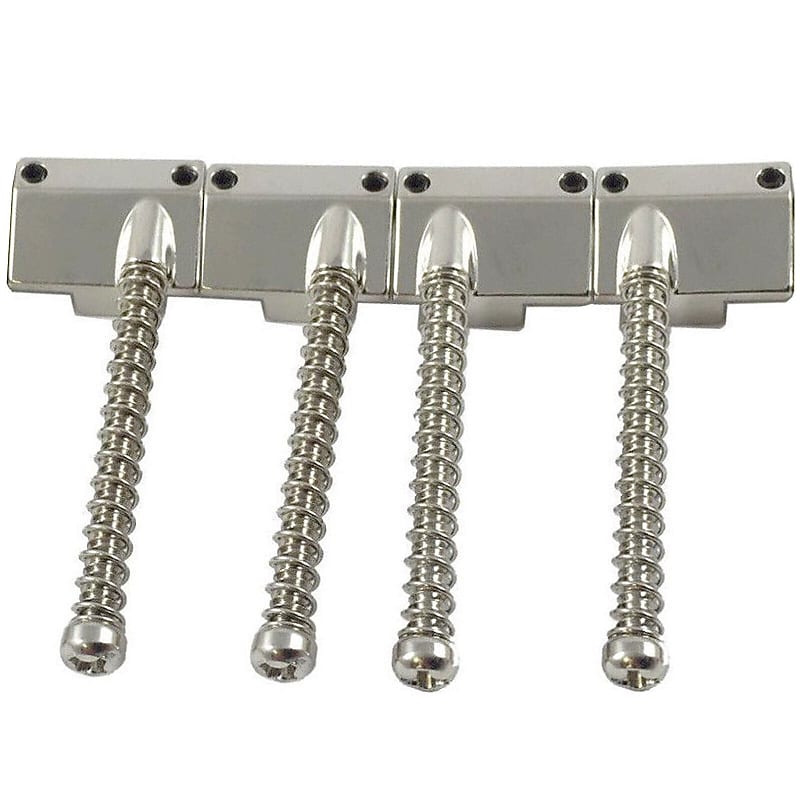 NEW OMEGA Replacement Bass Bridge Saddles fits Leo Quan Badass II NICKEL