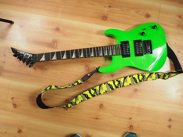 Jackson Mini electric guitar lime neon green
