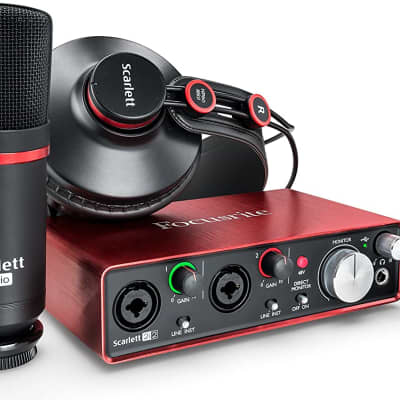 Focusrite SCARLETT 2I2 STUDIO 3rd Gen Audio Interface +Mic+