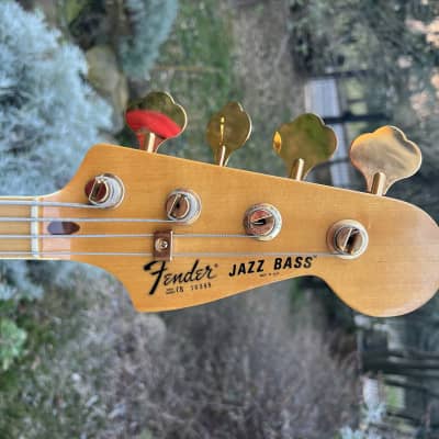 1981 Fender Collector's Series Jazz Bass - Atzec Gold - OHSC image 2