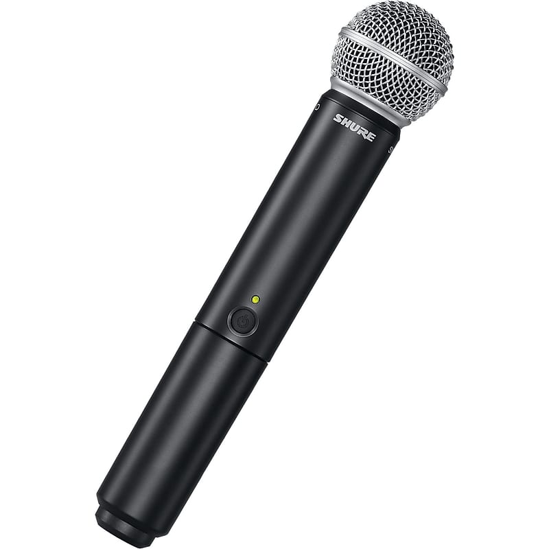 Shure BLX2/SM58 Handheld Wireless Transmitter with SM58 Vocal Mic Capsule - for use with BLX Wireless Microphone Systems (Receiver Sold Separately) | H9 Band image 1
