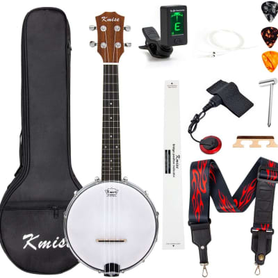 Banjo Ukulele Concert Size 23 Inch Full Starter Pack Kit Bundle With Accessories for sale