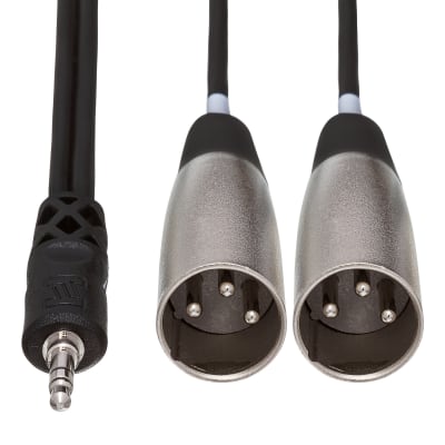 Hosa Stereo Breakout, 3.5 mm TRS to Dual XLR3M, 3 m image 4