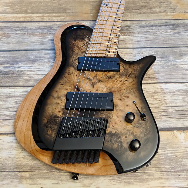 ー品販売  2018 ZM8 Zeus Kiesel - Ebony Moon Pale - Burl Buckeye ギター