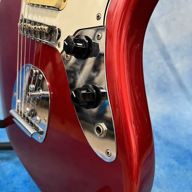 1997 Fender JG66-85 Jaguar Reissue Candy Apple Red Crafted in
