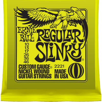 Ernie Ball Regular Slinky Nickel Wound Electric Guitar Strings - 10-46 Gauge image 1