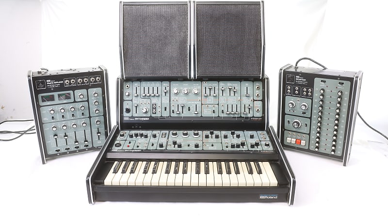 Roland System 100 - Complete system with manuals and speakers. image 1