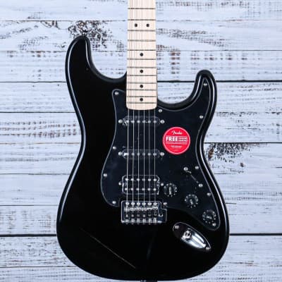 Squier Sonic Stratocaster HSS Electric Guitar | Black image 1