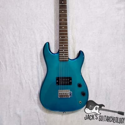 Memphis A2TMB "Dinky" Shredder Electric Guitar (1980s, Teal Metallic) image 11