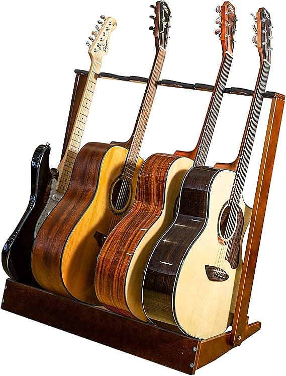 Guitar Stand Rack for Multiple Guitars, 6 holder wood Guitar Reverb