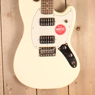 Squier Bullet Mustang HH Limited Edition Electric Guitar Olympic White image 2