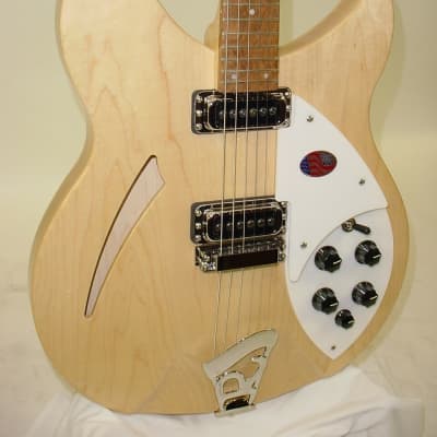 Rickenbacker 330 Thinline Semi-Hollow Electric Guitar - MapleGlo image 5