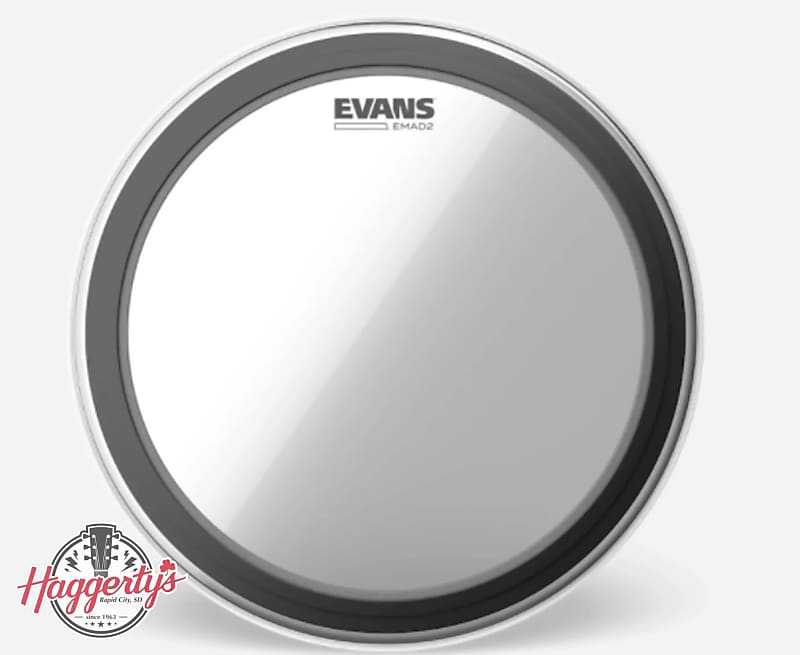 Evans EMAD2 Clear Bass Batter Head 22" image 1