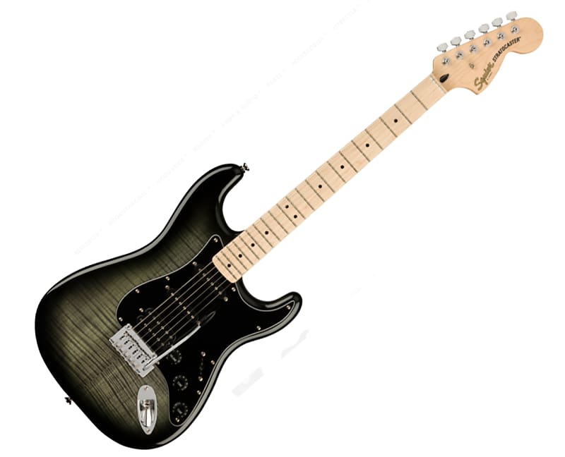 Used Squier Affinity Series Stratocaster FMT HSS - Black Burst w/ Maple FB image 1