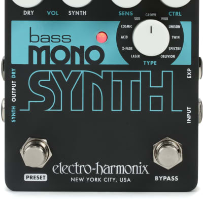 Electro-Harmonix Bass Mono Synth Synthesizer Pedal image 1