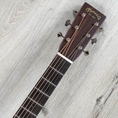 Martin OM-28E Acoustic Electric Guitar, Rosewood Back & Sides, Sitka Spruce Top image 9
