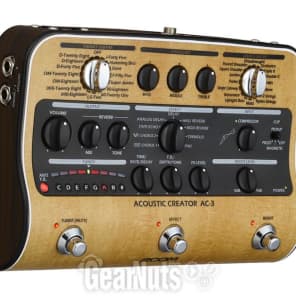 Zoom AC-3 Acoustic Creator Enhanced Direct Box and Multi-effects Pedal image 9