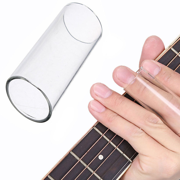 New Guitar String Slide Glass Finger Tube Clear for Acoustic