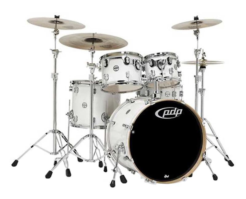 PDP Concept Series 5-Piece Maple Shell Pack - Pearlescent White Lacquer image 1