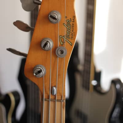 Fender Telecaster Bass 1972 Daphne Blue (Refinished); w/ case image 2