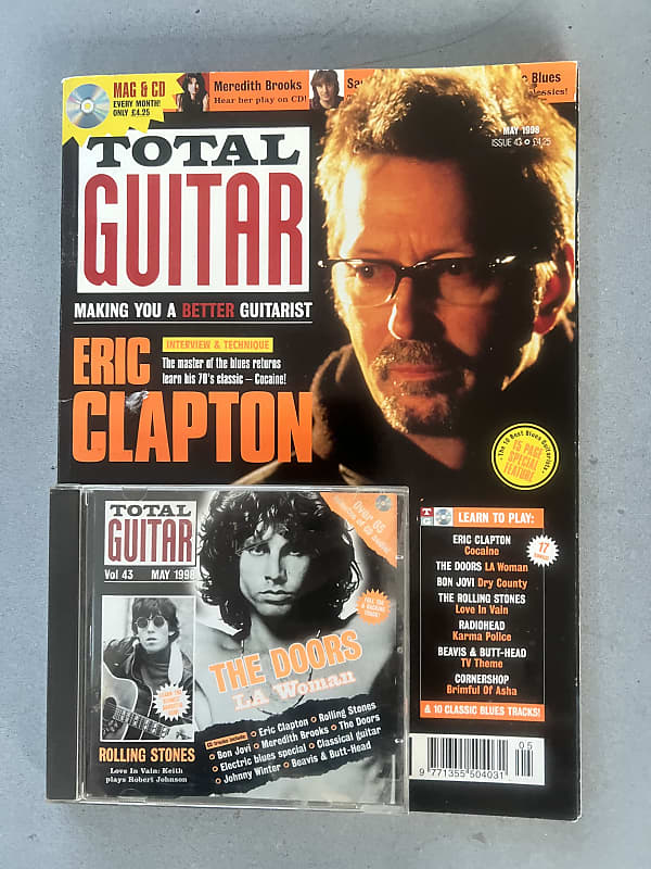 Total Guitar Magazine Eric Clapton Edition 1998 Reverb Canada
